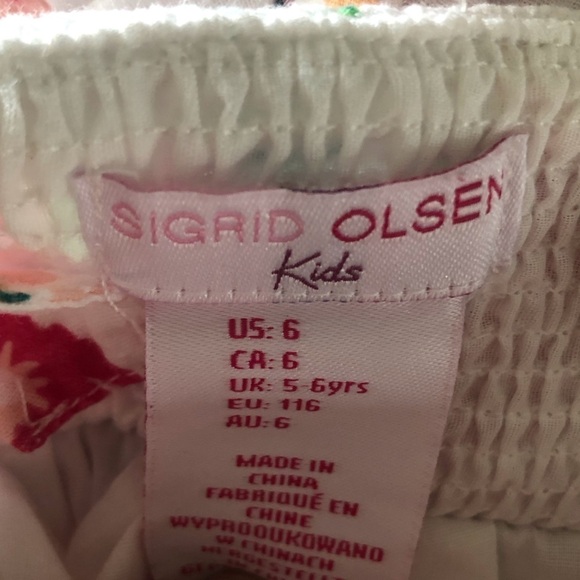 Sigrid Olsen Kids white spring garden dress in size 6 - Picture 7 of 7